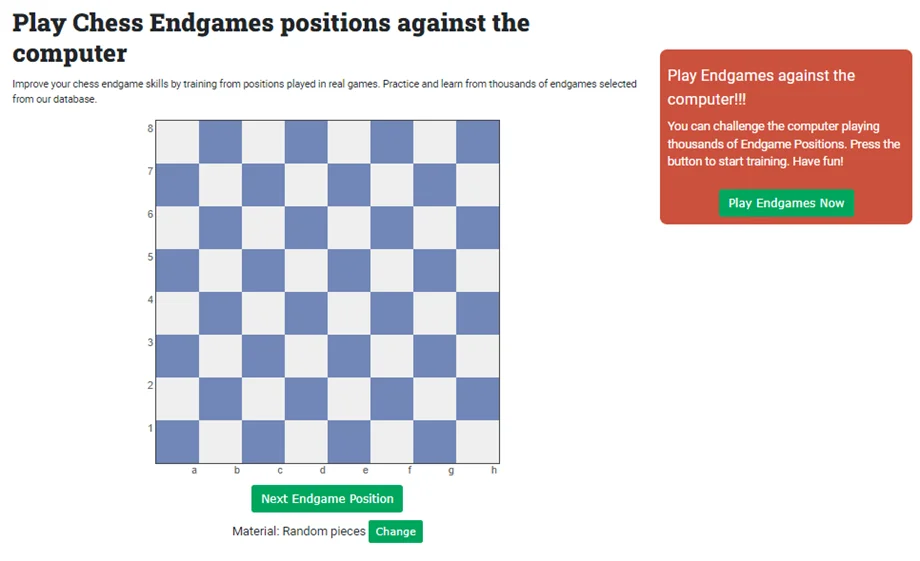 Chess Endgame Training 365chess.com